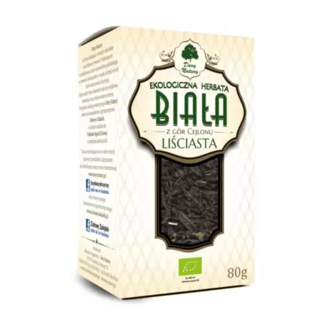 Herbata Biała Liściasta z Gór Cejlonu EKO 80 g Dary Natury