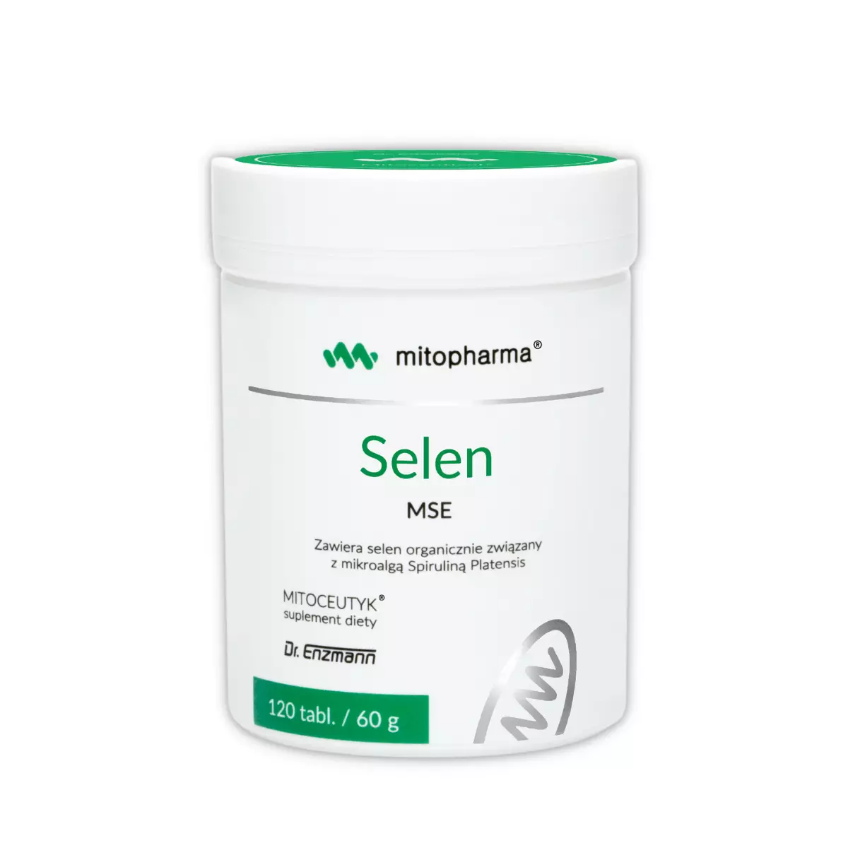 Selen MSE 50 mcg Spirulina Platensis 500 mg Dr Enzmann (120 kaps) Mito-Pharma Selen MSE 50 mcg Spirulina Platensis 500 mg Dr Enzmann (120 kaps) Mito-Pharma