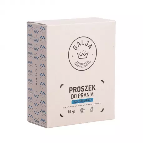 Proszek do Prania Kolorowego Ekologiczny Biodegradowalny 1,6 kg BALJA