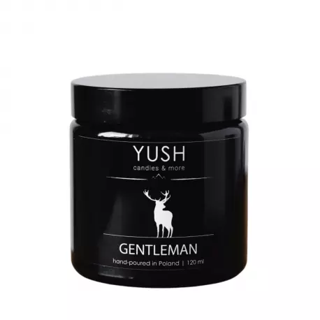 GENTLEMAN Świeca Sojowa Ręcznie Robiona Wegańska 120 ml YUSH