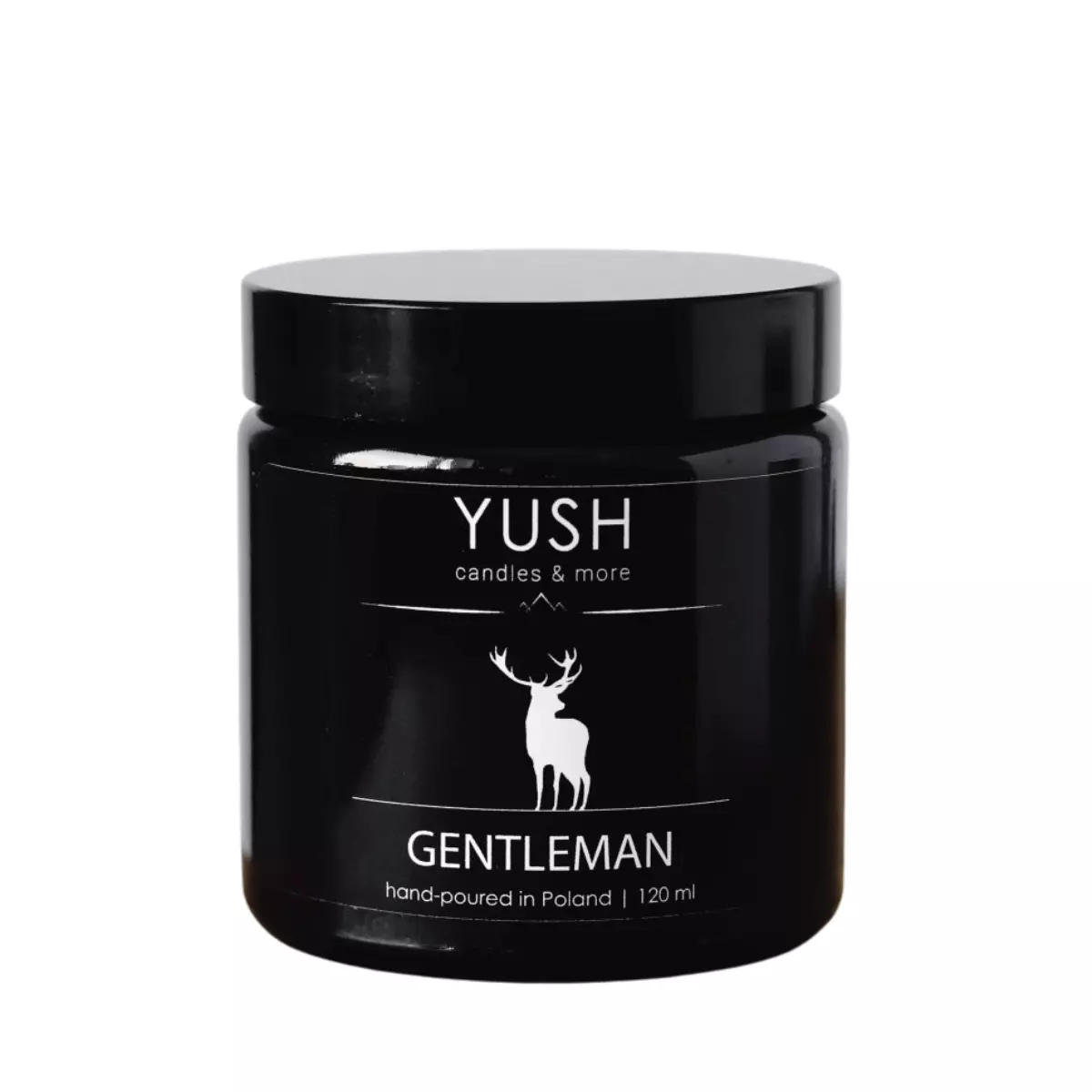 GENTLEMAN Świeca Sojowa Ręcznie Robiona Wegańska 120 ml YUSH GENTLEMAN Świeca Sojowa Ręcznie Robiona Wegańska 120 ml YUSH