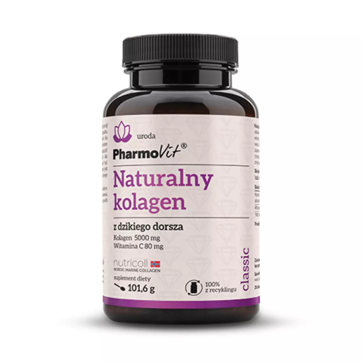 Naturalny Kolagen z Dzikiego Dorsza z Witaminą C w Proszku 101,6 g Pharmovit Naturalny Kolagen z Dzikiego Dorsza z Witaminą C w Proszku 101,6 g Pharmovit