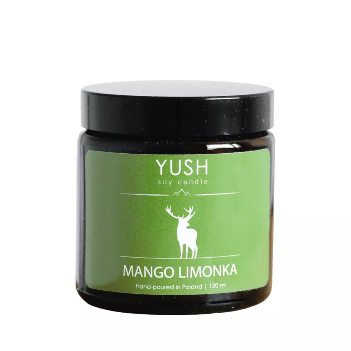 MANGO LIMONKA Świeca Sojowa Ręcznie Robiona Wegańska 120 ml YUSH MANGO LIMONKA Świeca Sojowa Ręcznie Robiona Wegańska 120 ml YUSH