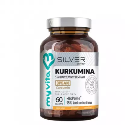 KURKUMINA 95% + PIPERYNA (60 kaps) VEGE Silver Myvita