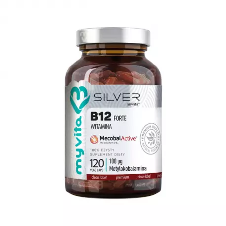 Witamina B12 100 mcg Metylokobalamina (120 kaps) Silver Myvita