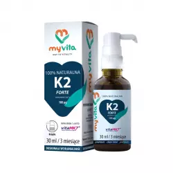 Witamina K2 Forte Krople MK-7 z Natto Naturalna 30 ml w płynie krople MyVita