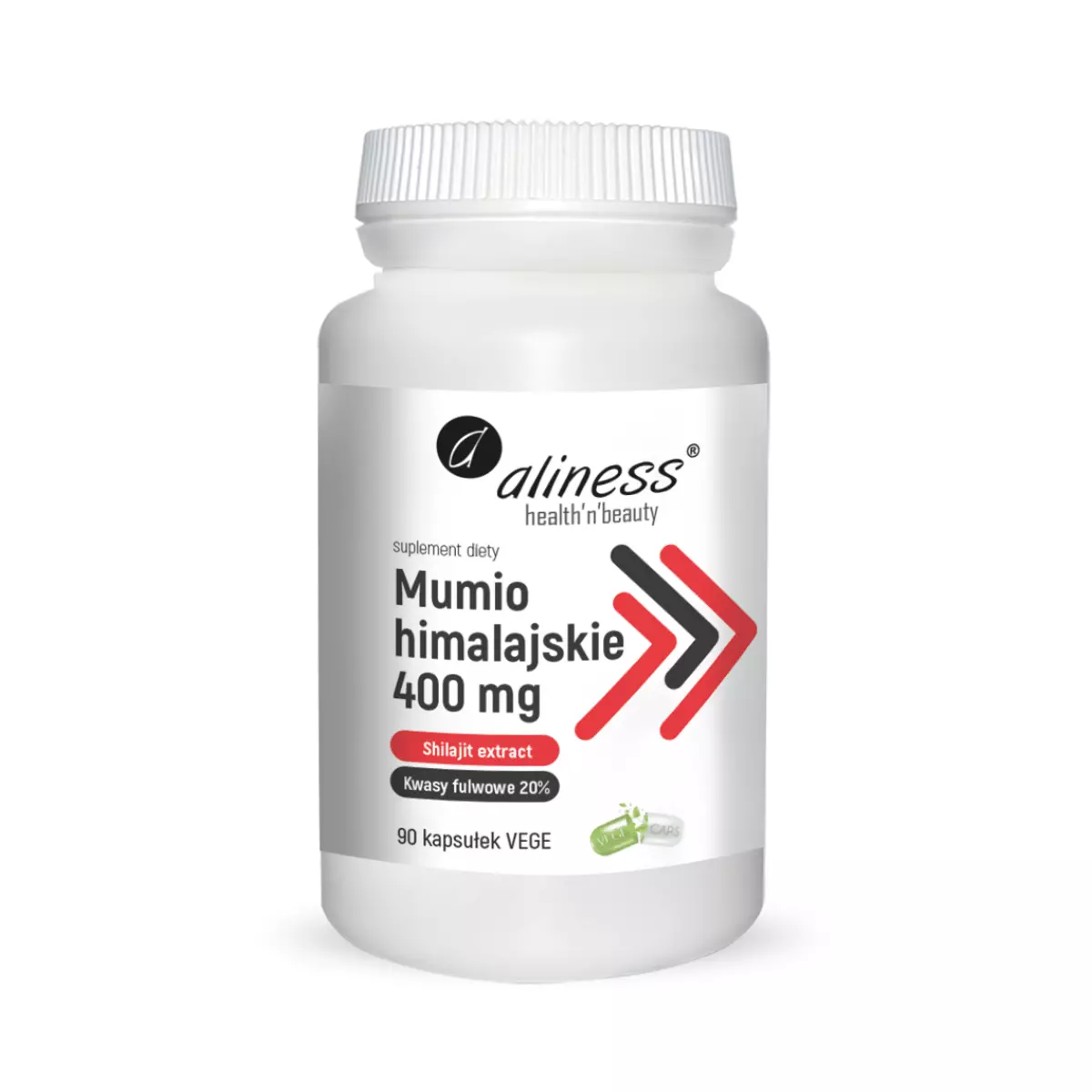 Mumio Himalajskie 400 mg Shilajit 20% (90 kaps) Aliness Mumio Himalajskie 400 mg Shilajit 20% (90 kaps) Aliness