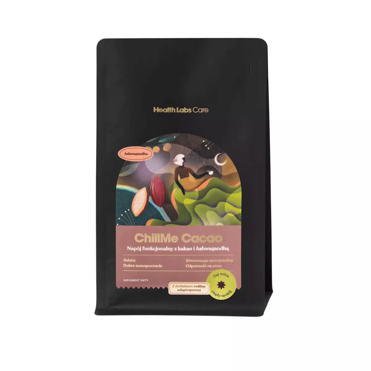ChillMe Cacao Napój Funkcjonalny z Kakao i Ashwagandhą 240 g Health Labs Care ChillMe Cacao Napój Funkcjonalny z Kakao i Ashwagandhą 240 g Health Labs Care