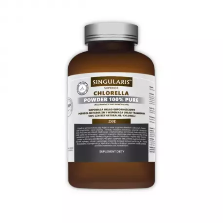 Chlorella Superior 100% Czysty Proszek 250 g Singularis