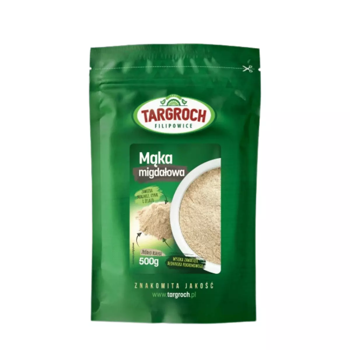 Mąka Migdałowa Mielone Migdały 500 g TARGROCH Mąka Migdałowa Mielone Migdały 500 g TARGROCH
