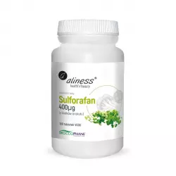 Sulforafan 400 mcg z Kiełków Brokułu BroccoPhane® Standaryzowany (100 tab) VEGE Aliness