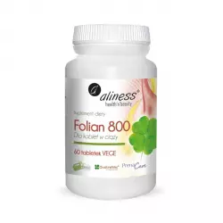 Folian dla Kobiet w Ciąży 800 mcg PrenaCare® (60 tab) VEGE Aliness