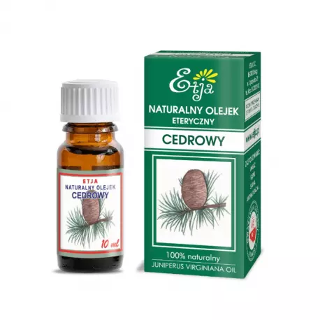 Olejek Eteryczny Cedrowy 100% Naturalny 10 ml Etja