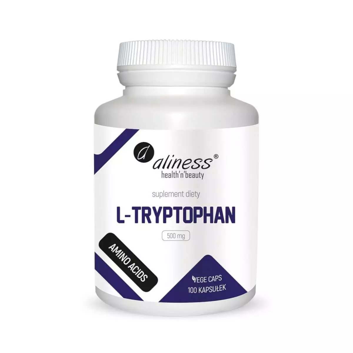 L-Tryptophan Tryptofan 500 mg (100 kaps) Aminokwasy Aliness L-Tryptophan Tryptofan 500 mg (100 kaps) Aminokwasy Aliness