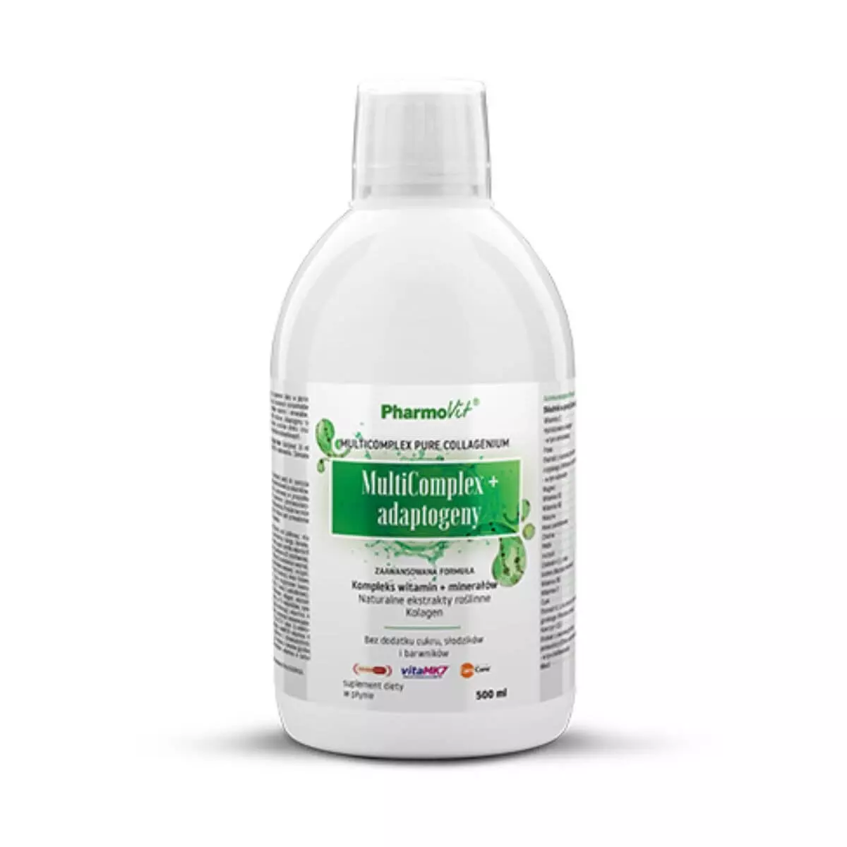 MultiComplex+ Adaptogeny Kompleks Witamin Minerały i Ekstrakty Roślinne Kolagen w Płynie 500 ml Pharmovit MultiComplex+ Adaptogeny Kompleks Witamin Minerały i Ekstrakty Roślinne Kolagen w Płynie 500 ml Pharmovit