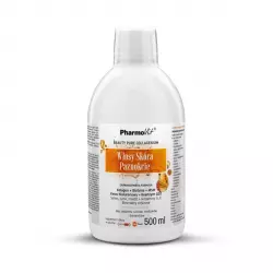 Włosy Skóra Paznokcie Kompleks Kolagen Biotyna Kwas Hialuronowy Biotyna Q10 Płyn 500 ml Pharmovit