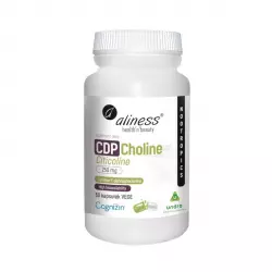 CDP Choline (Citicoline) Cytykolina Wsparcie Umysłu i Koncentracji 250 mg (60 kaps) VEGE Aliness