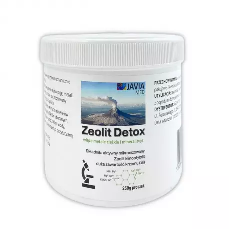 Zeolit Detox 250 g Aktywny Mikronizowany Klinoptylolit Najdrobniejszy 2-6 um Proszek