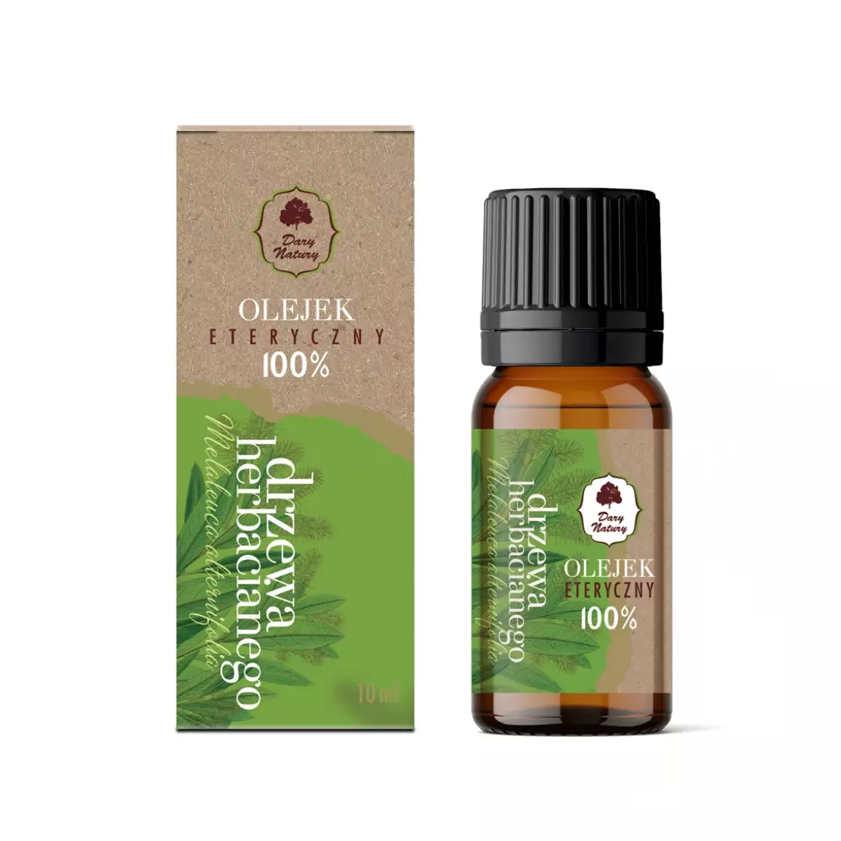Olejek Eteryczny z Drzewa Herbacianego 100% 10 ml Dary Natury Olejek Eteryczny z Drzewa Herbacianego 100% 10 ml Dary Natury
