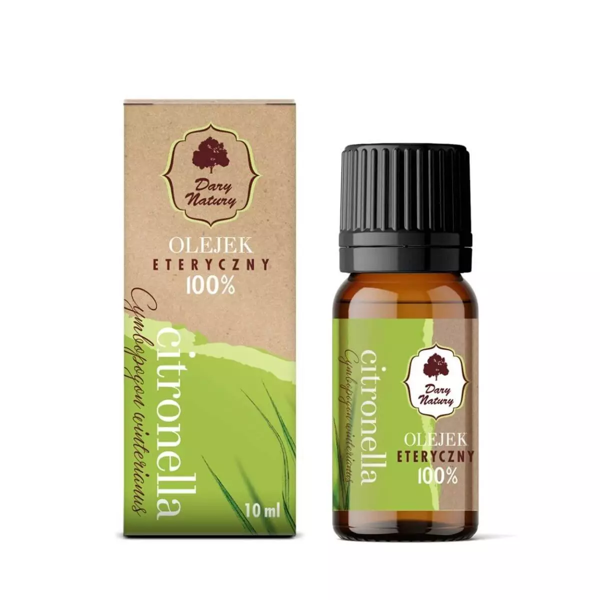 Olejek Eteryczny Citronella 100% 10 ml Dary Natury Olejek Eteryczny Citronella 100% 10 ml Dary Natury