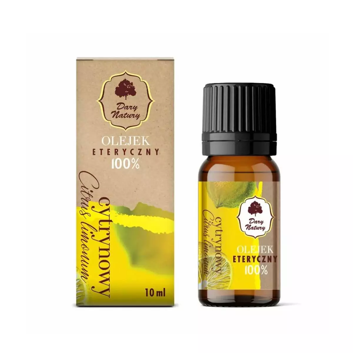 Olejek Eteryczny Cytrynowy 100% 10 ml Dary Natury Olejek Eteryczny Cytrynowy 100% 10 ml Dary Natury