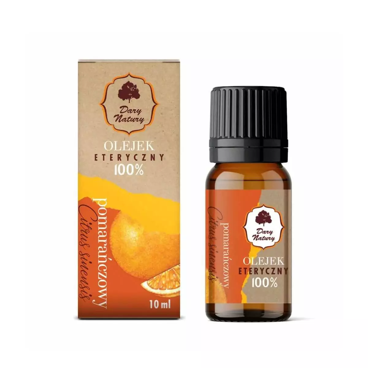 Olejek Eteryczny Pomarańczowy 100% 10 ml Dary Natury Olejek Eteryczny Pomarańczowy 100% 10 ml Dary Natury