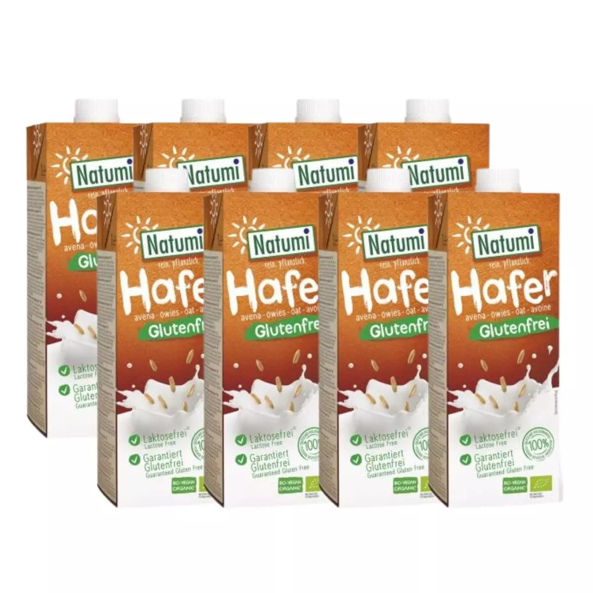 Zestaw 8x Napój Owsiany Bezglutenowy Naturalny BIO UHT Bez laktozy Bez Dodatków Cukru VEGE 8 x 1000 ml Natumi Zestaw 8x Napój Owsiany Bezglutenowy Naturalny BIO UHT Bez laktozy Bez Dodatków Cukru VEGE 8 x 1000 ml Natumi