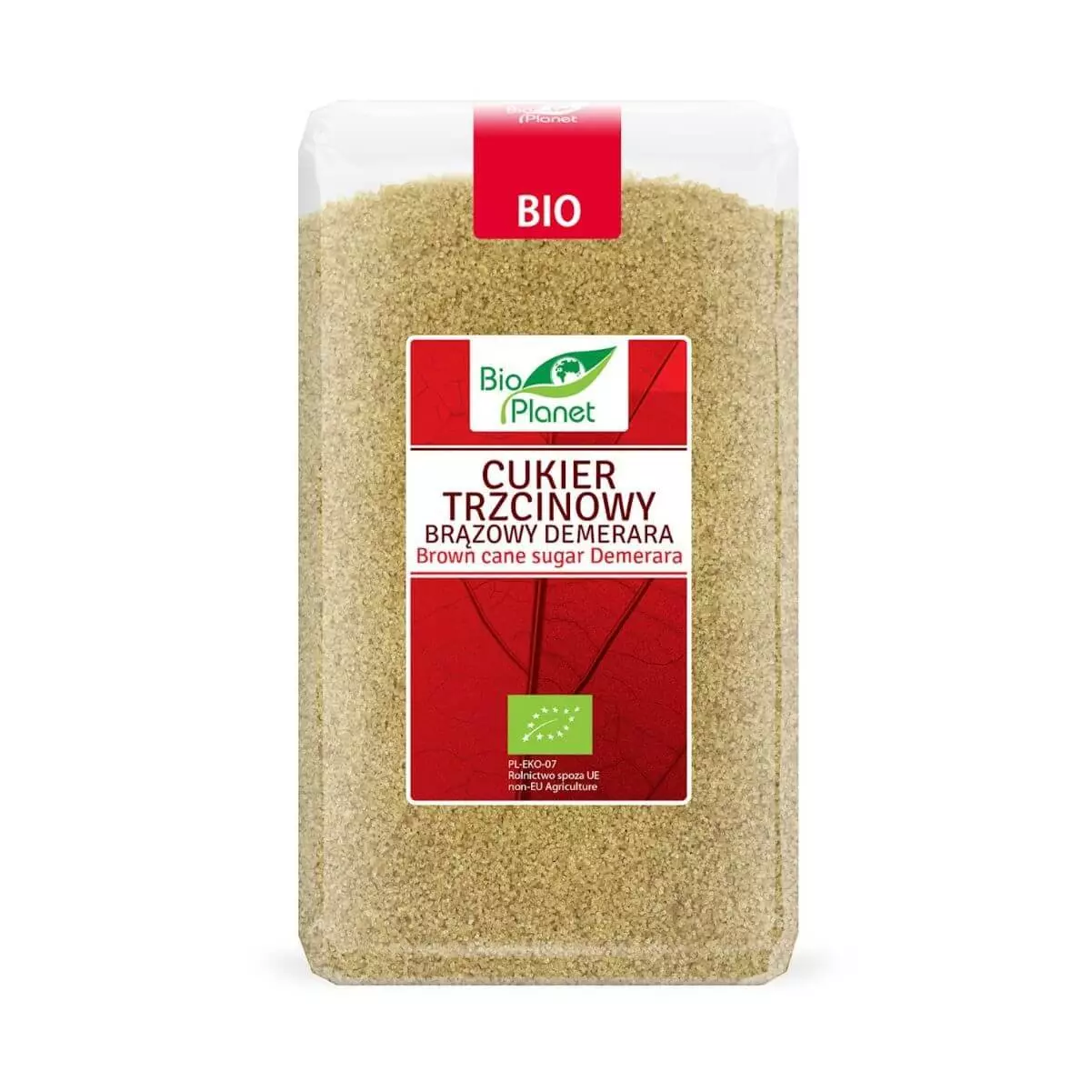 Cukier Trzcinowy Brązowy DEMERARA BIO Ekologiczny 1 Kg Bio Planet Cukier Trzcinowy Brązowy DEMERARA BIO Ekologiczny 1 Kg Bio Planet