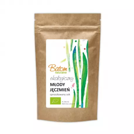 Młody Jęczmień Sok Sproszkowany Ekologiczny BIO 100 g Batom