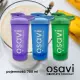 Shaker Niebieski BLUE z kulką do precyzyjnego mieszania 700 ml Osavi