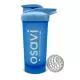 Shaker Niebieski BLUE z kulką do precyzyjnego mieszania 700 ml Osavi