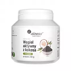 Węgiel Aktywny z Kokosa FOOD GRADE 200 g Aliness