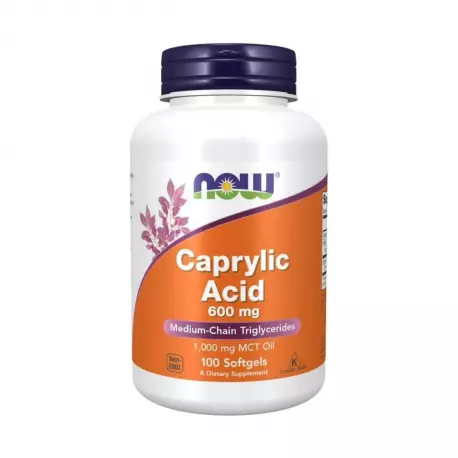 Kwas Kaprylowy 600 mg (100 kaps) Now Foods
