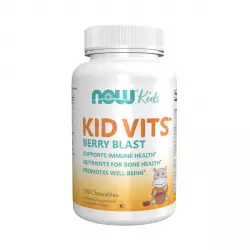 Kid Vits Berry Blast Witaminy dla Dzieci Jagodowe (120 pastylek) Now Foods