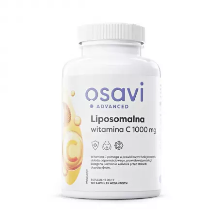 Liposomalna Witamina C 1000 mg Wsparcie układu odpornościowego VEGE (120 kaps) Osavi