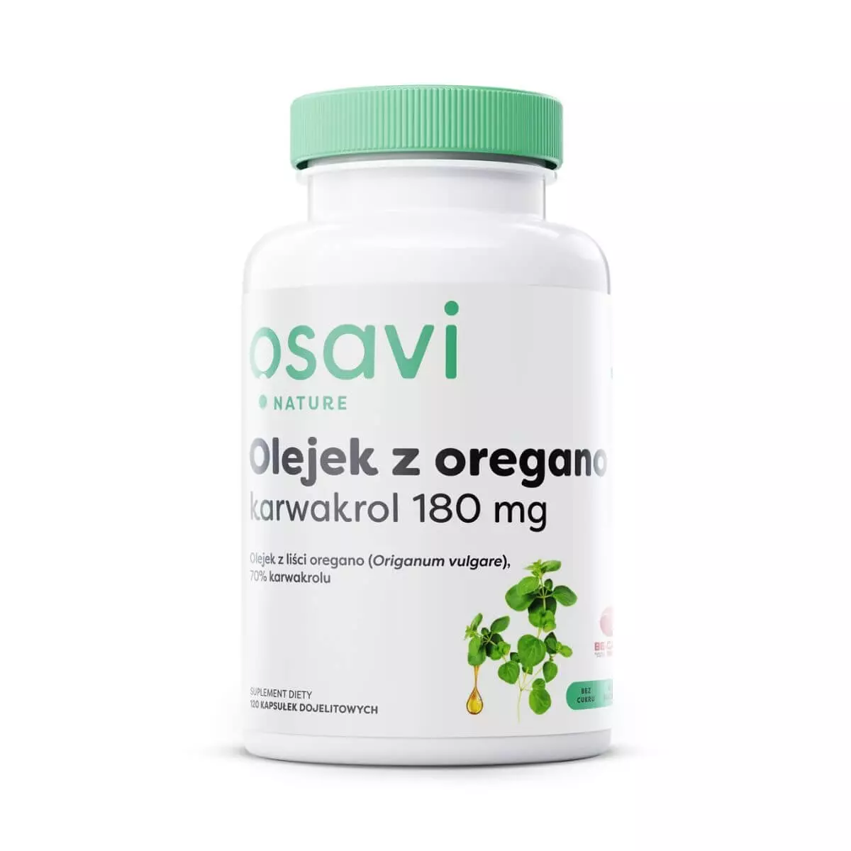 Olejek z Oregano Karwakrol 180 mg Wsparcie Wątroby Trawienia i Odporności (120 kaps) Osavi Olejek z Oregano Karwakrol 180 mg Wsparcie Wątroby Trawienia i Odporności (120 kaps) Osavi
