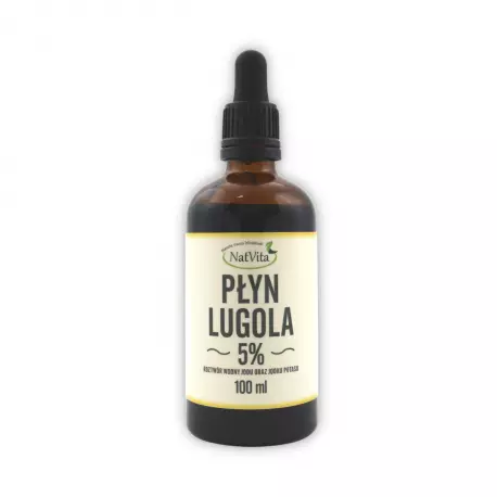 Płyn Lugola 5% Roztwór Wodny Jodu oraz Jodku Potasu 100 ml NatVita