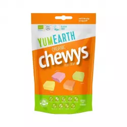 Gumy Rozpuszczalne Owocowe dla Dzieci i Dorosłych (CHEWYS) Bezglutenowe Bez sztucznych aromatów Vegan EKO 142 g YUMEARTH