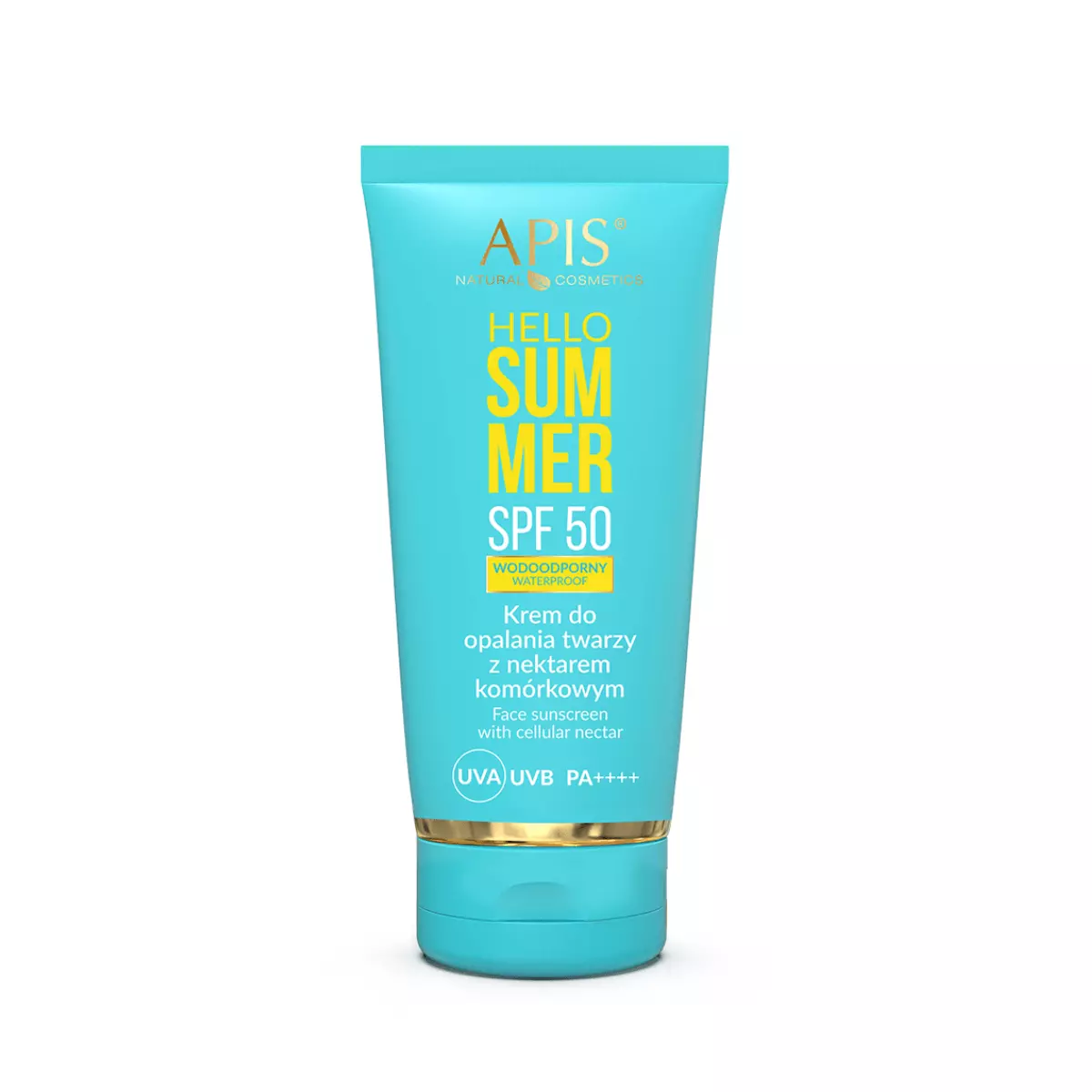 HELLO SUMMER Krem Przeciwsłoneczny do Opalania Twarzy z Nektarem Komórkowym SPF 50 Wodoodporny 50 ml Apis HELLO SUMMER Krem Przeciwsłoneczny do Opalania Twarzy z Nektarem Komórkowym SPF 50 Wodoodporny 50 ml Apis