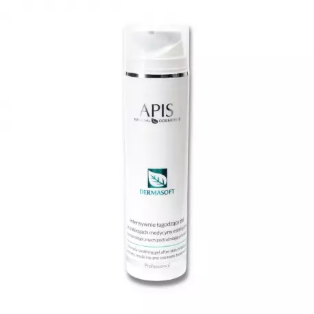 DERMASOFT Intensywnie Łagodzący Żel po Zbiegach Medycyny Estetycznej i Kosmetologicznych Podrażniających Skórę 200 ml Apis