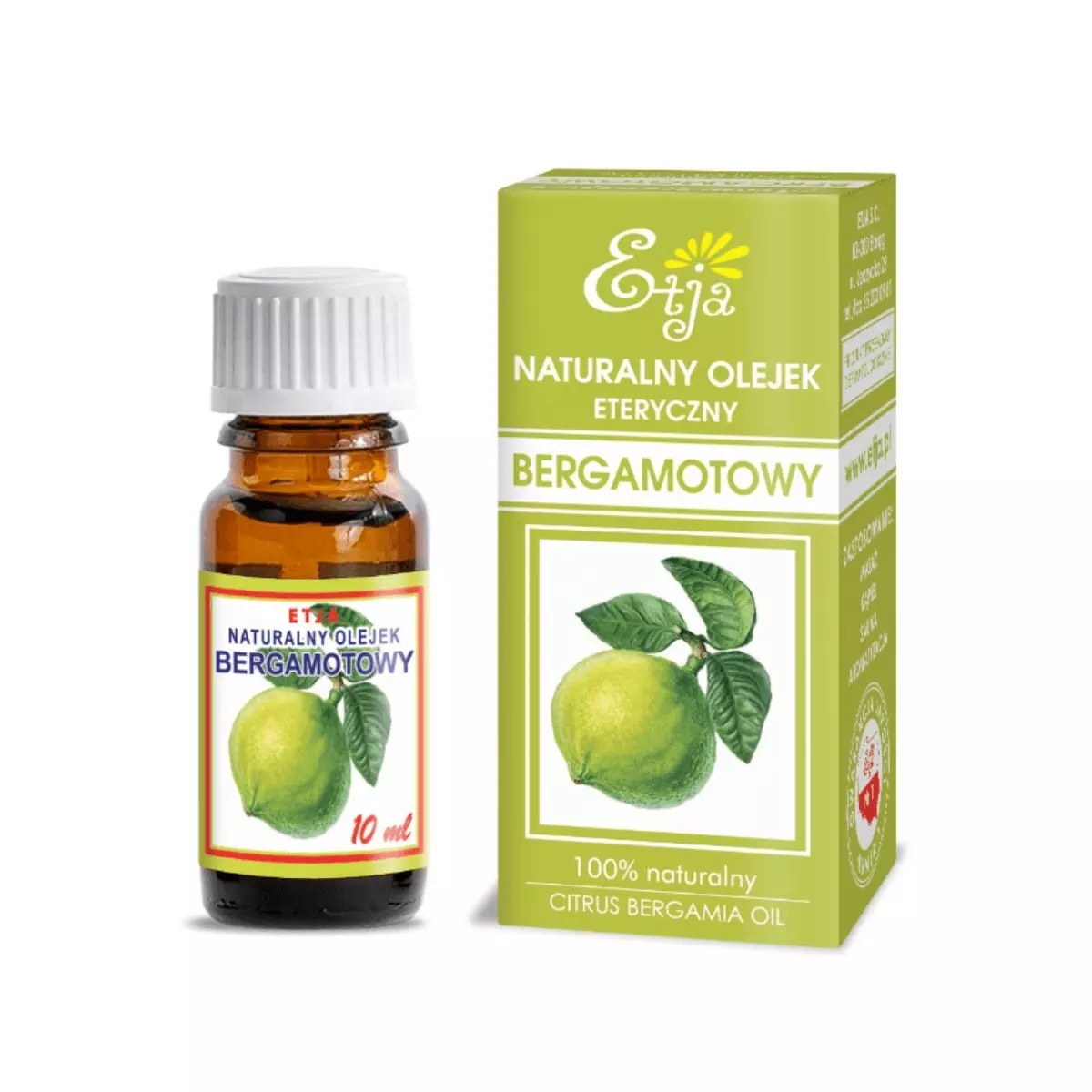 Olejek Eteryczny Bergamotowy 10 ml Etja Olejek Eteryczny Bergamotowy 10 ml Etja