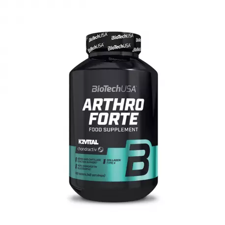 Arthro Forte MSM Glukozamina Chondroityna Wsparcie Prawidłowych Funkcji Chrząstki Stawowej (120 tab) BioTechUSA