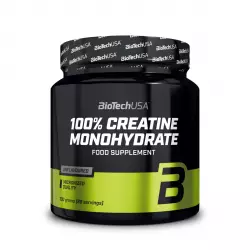 100% CREATINE MONOHYDRATE Mikronizowany Monohydrat Kreatyny Klasa Farmaceutyczna Sprawność Fizyczna Bezsmakowy 300 g BioTechUSA