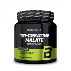 Jabłczan Kreatyny TRI-CREATINE MALATE w Proszku Sprawność Fizyczna Bezsmakowy 300 g BioTechUSA