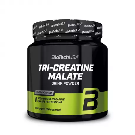 Jabłczan Kreatyny TRI-CREATINE MALATE w Proszku Sprawność Fizyczna Bezsmakowy 300 g BioTechUSA
