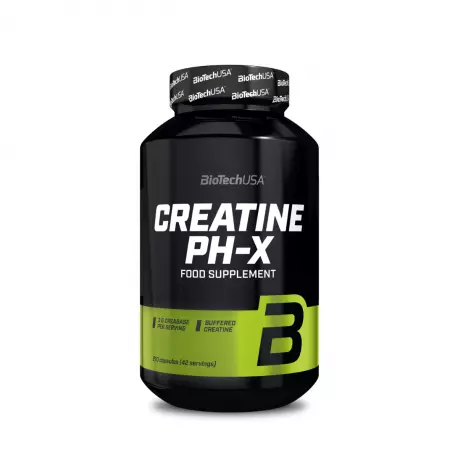 Kapsułki z Buforowaną Kreatyną Monohydrat Kreatyny CREATINE PH-X Sprawność Fizyczna (210 kaps) BioTechUSA
