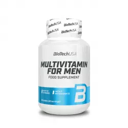 Zestaw Multiwitamin Minerałów Wyciągów Roślinnych i Aminokwasów dla Mężczyzn MULTIVITAMIN FOR MEN (60 tab) BioTechUSA