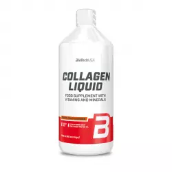Kolagen Hydrolizowany COLLAGEN LIQUID Witaminy Minerały Bez Cukru Bez Glutenu - Owoce Tropikalne 1000 ml BioTechUSA