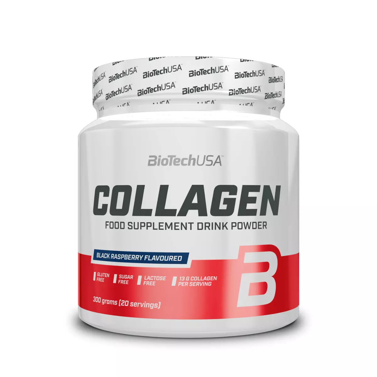 COLLAGEN Kolagen Kwas Hialuronowy Witamina C i E w Proszku - Czarna Malina Bez Cukru Bez Glutenu 300 g BioTechUSA COLLAGEN Kolagen Kwas Hialuronowy Witamina C i E w Proszku - Czarna Malina Bez Cukru Bez Glutenu 300 g BioTechUSA