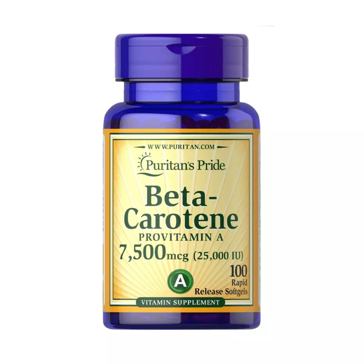 Beta Karoten 25000IU (100 kaps) Prowitamina A Puritan's Pride Beta Karoten 25000IU (100 kaps) Prowitamina A Puritan's Pride